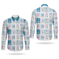 Hawaii Coastal Summer Postcard Couples Matching Tank Maxi Dress and Long Sleeve Button Shirt LT01 - Polynesian Pride