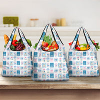 Hawaii Coastal Summer Postcard Grocery Bag LT01 3-pack One Size Multicolor - Polynesian Pride