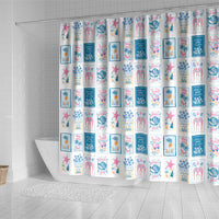 Hawaii Coastal Summer Postcard Shower Curtain LT01 - Polynesian Pride
