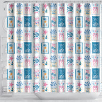 Hawaii Coastal Summer Postcard Shower Curtain LT01 - Polynesian Pride