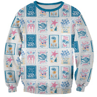 Hawaii Coastal Summer Postcard Sweatshirt LT01 Unisex Multicolor - Polynesian Pride