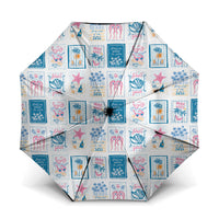 Hawaii Coastal Summer Postcard Umbrella LT01 One Size Folded 11.42 inch Opened Diameter 37.4 inch Multicolor - Polynesian Pride