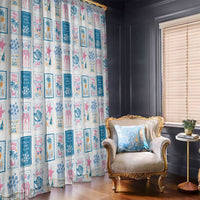 Hawaii Coastal Summer Postcard Window Curtain LT01 - Polynesian Pride