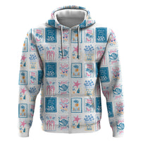 Hawaii Coastal Summer Postcard Zip Hoodie LT01 Zip Hoodie Multicolor - Polynesian Pride