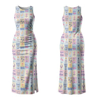 Aloha Summer Posters Grunge Textures Couples Matching Tank Maxi Dress and Hawaiian Shirt LT01 - Polynesian Pride