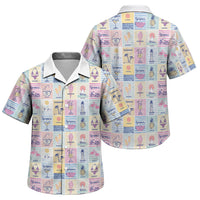 Aloha Summer Posters Grunge Textures Family Matching Mermaid Dress and Hawaiian Shirt LT01 Son's Shirt Multicolor - Polynesian Pride
