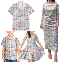 Aloha Summer Posters Grunge Textures Family Matching Puletasi and Hawaiian Shirt LT01 - Polynesian Pride