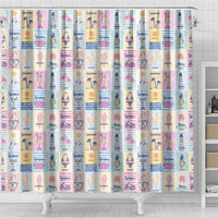 Aloha Summer Posters Grunge Textures Shower Curtain LT01 - Polynesian Pride