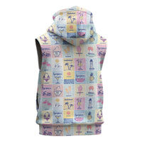 Aloha Summer Posters Grunge Textures Sleeveless Hoodie LT01 - Polynesian Pride