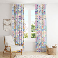 Aloha Summer Posters Grunge Textures Window Curtain LT01 - Polynesian Pride