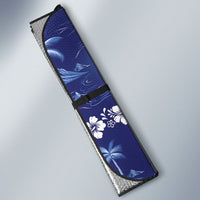 Blue Hawaii Palm Tree Hibiscus Auto Sun Shade Fantasy Summer Vibe LT01 - Polynesian Pride