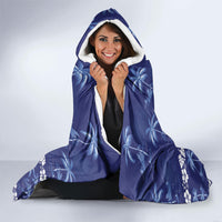 Blue Hawaii Palm Tree Hibiscus Hooded Blanket Fantasy Summer Vibe LT01 - Polynesian Pride