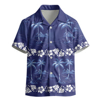 Blue Hawaii Palm Tree Hibiscus Kid Hawaiian Shirt Fantasy Summer Vibe LT01 - Polynesian Pride