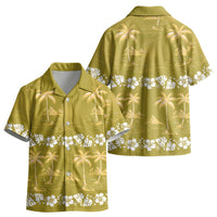 Yellow Hawaii Palm Tree Hibiscus Kid Hawaiian Shirt Fantasy Summer Vibe LT01 - Polynesian Pride