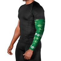 Green Hawaii Palm Tree Hibiscus Arm Sleeves Fantasy Summer Vibe LT01 - Polynesian Pride