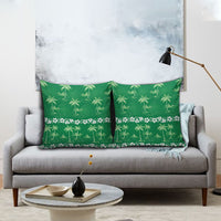 Green Hawaii Palm Tree Hibiscus Pillow Cover Fantasy Summer Vibe LT01 - Polynesian Pride