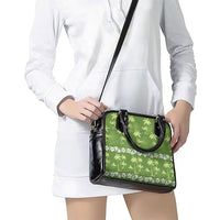 Olive Green Hawaii Palm Tree Hibiscus Shoulder Handbag Fantasy Summer Vibe LT01 - Polynesian Pride