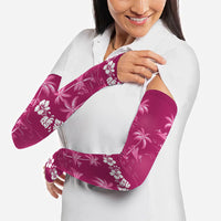 Pink Hawaii Palm Tree Hibiscus Arm Sleeves Fantasy Summer Vibe LT01 - Polynesian Pride