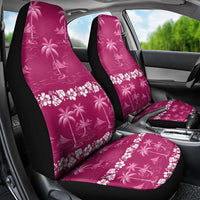 Pink Hawaii Palm Tree Hibiscus Car Seat Cover Fantasy Summer Vibe LT01 - Polynesian Pride