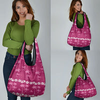 Pink Hawaii Palm Tree Hibiscus Grocery Bag Fantasy Summer Vibe LT01 - Polynesian Pride