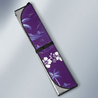 Purple Hawaii Palm Tree Hibiscus Auto Sun Shade Fantasy Summer Vibe LT01 - Polynesian Pride