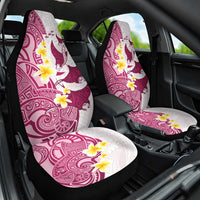 Maori Manta Ray Plumeria Royal Pink Car Seat Cover LT01 One Size Pink - Polynesian Pride