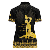 Haiti Neg Marron Gold Women Polo Shirt Lespwa pa anyen san aksyon LT01 - Polynesian Pride