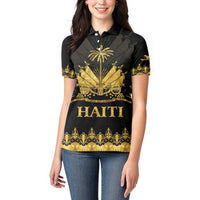 Haiti Neg Marron Gold Women Polo Shirt Lespwa pa anyen san aksyon LT01 - Polynesian Pride
