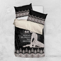 Haiti Neg Marron Silver Bedding Set Hope is Nothing Without Action