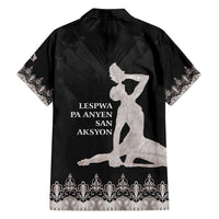 Haiti Neg Marron Silver Family Matching Tank Maxi Dress and Hawaiian Shirt Hope is Nothing Without Action