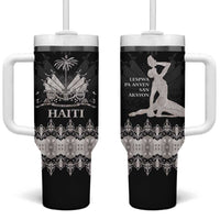 Haiti Neg Marron Silver Tumbler With Handle Hope is Nothing Without Action