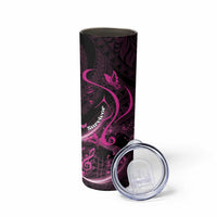 Personalised Survivor Melody Pink Skinny Tumbler Breast Cancer Polynesian Pattern LT01 - Polynesian Pride