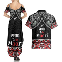 Aotearoa Toitu Te Tiriti Waitangi Couples Matching Summer Maxi Dress and Hawaiian Shirt Proud To Be Maori LT01 - Polynesian Pride