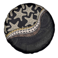Beige Polynesian Starfish Unique Pattern Spare Tire Cover