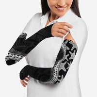 Monotone Polynesian Starfish Unique Pattern Arm Sleeves