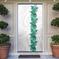 Hawaii Tropical Leaves Door Cover Polynesian Pattern