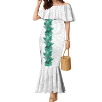 Hawaii Tropical Leaves Family Matching Mermaid Dress and Hawaiian Shirt Polynesian Pattern