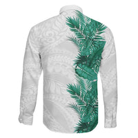 Hawaii Tropical Leaves Family Matching Tank Maxi Dress and Hawaiian Shirt Polynesian Pattern
