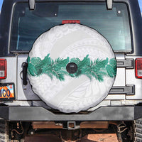 Hawaii Tropical Leaves Spare Tire Cover Polynesian Pattern
