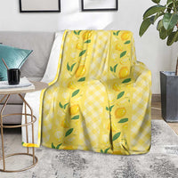 Hawaii Lemon Palaka Blanket Striped Stylized