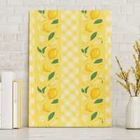 Hawaii Lemon Palaka Canvas Wall Art Striped Stylized