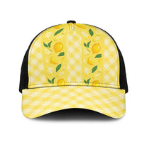 Hawaii Lemon Palaka Mesh Trucker Cap Striped Stylized