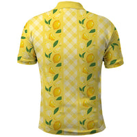 Hawaii Lemon Palaka Polo Shirt Striped Stylized