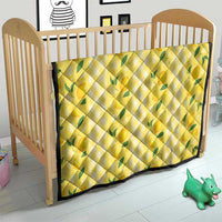 Hawaii Lemon Palaka Quilt Striped Stylized