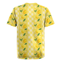 Hawaii Lemon Palaka Rugby Jersey Striped Stylized