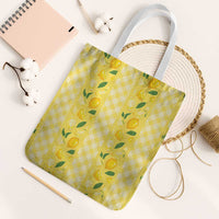 Hawaii Lemon Palaka Tote Bag Striped Stylized