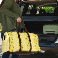Hawaii Lemon Palaka Travel Bag Striped Stylized