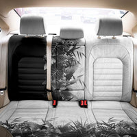 Hawaii Tropical Plant Monochrome Back Car Seat Cover Vibrant Polynesian Pattern