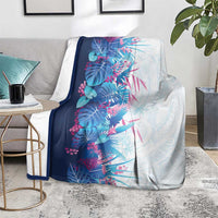 Hawaii Tropical Plant UliUli Blanket Vibrant Polynesian Pattern