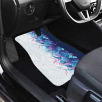 Hawaii Tropical Plant UliUli Car Mats Vibrant Polynesian Pattern